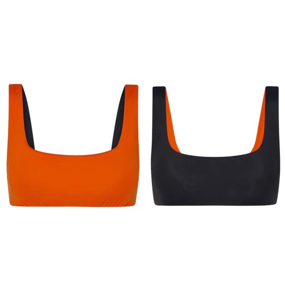 Modibodi Swimwear Reversible Crop Top and Brazilian Brief - Picture 3 of 5